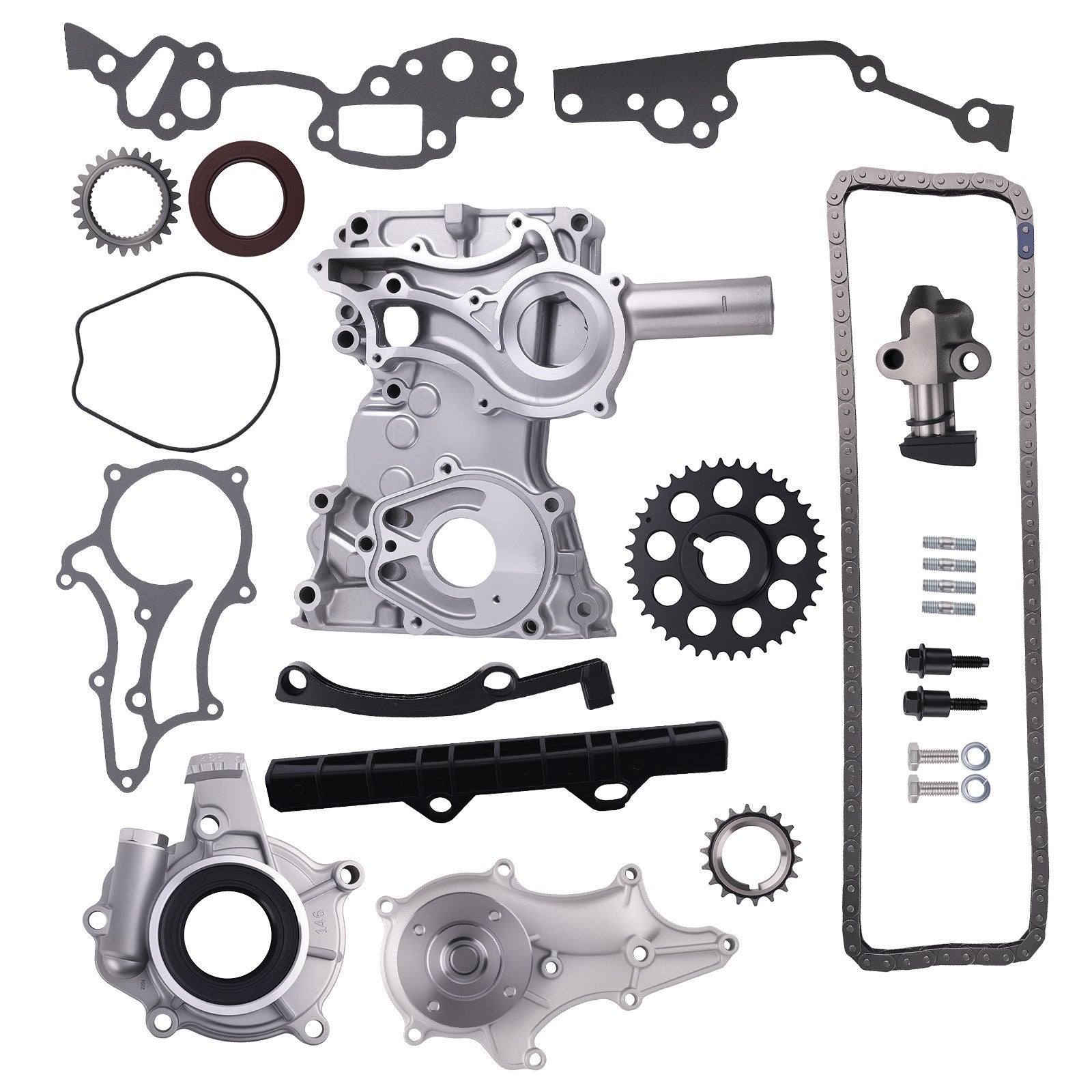 Timing Chain Kit Water Oil Pump for Toyota Pickup 4Runner Celica 2.4L