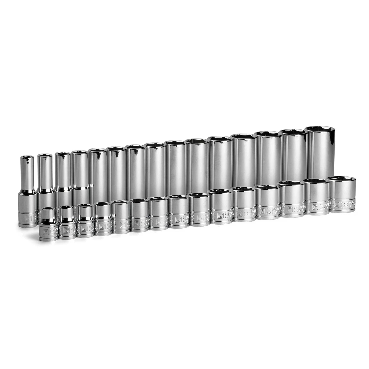 Capri Tools 3/8 In. Drive Shallow And Deep 6-point Socket Set,