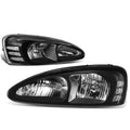 Fit 04-08 Grand Prix Gt Pair Black Housing Clear | Built Supply Co