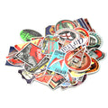 55pack Vintage International Hotel Pvc Stickers Graffiti Skateboard