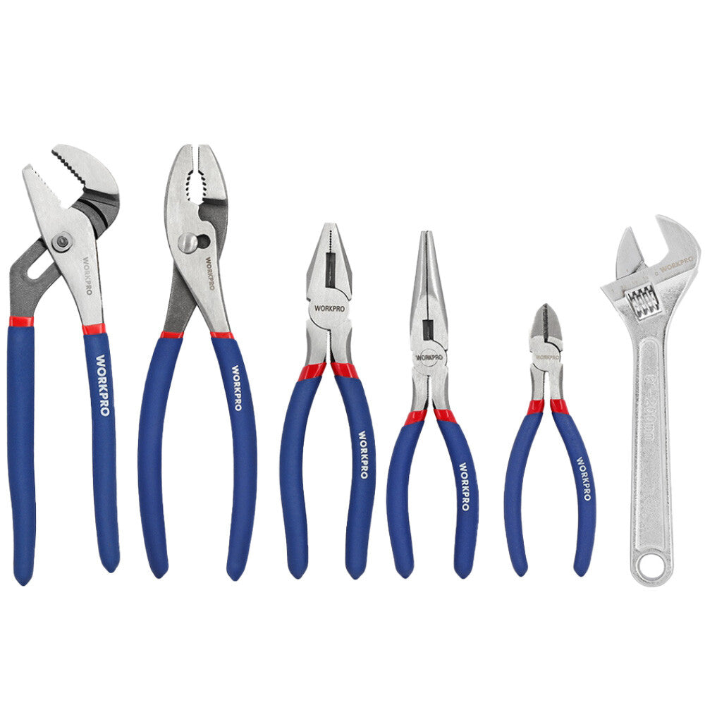 Large Plier Wrench Set Long Nose Linesman Plier Diagonal Plier