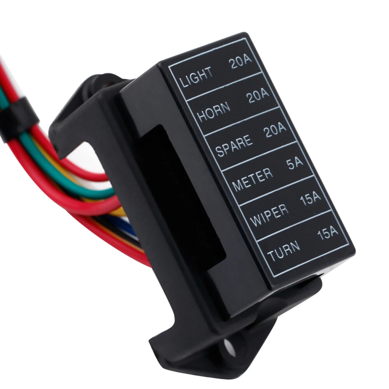 6 Way Car Auto Blade Fuse Box Block Holder Atc Ato 2-input 6-ouput