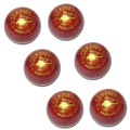 Set Of 6 Red Ball | Soft Play Ball | Kids Toy | Bright Aesthetic Decor