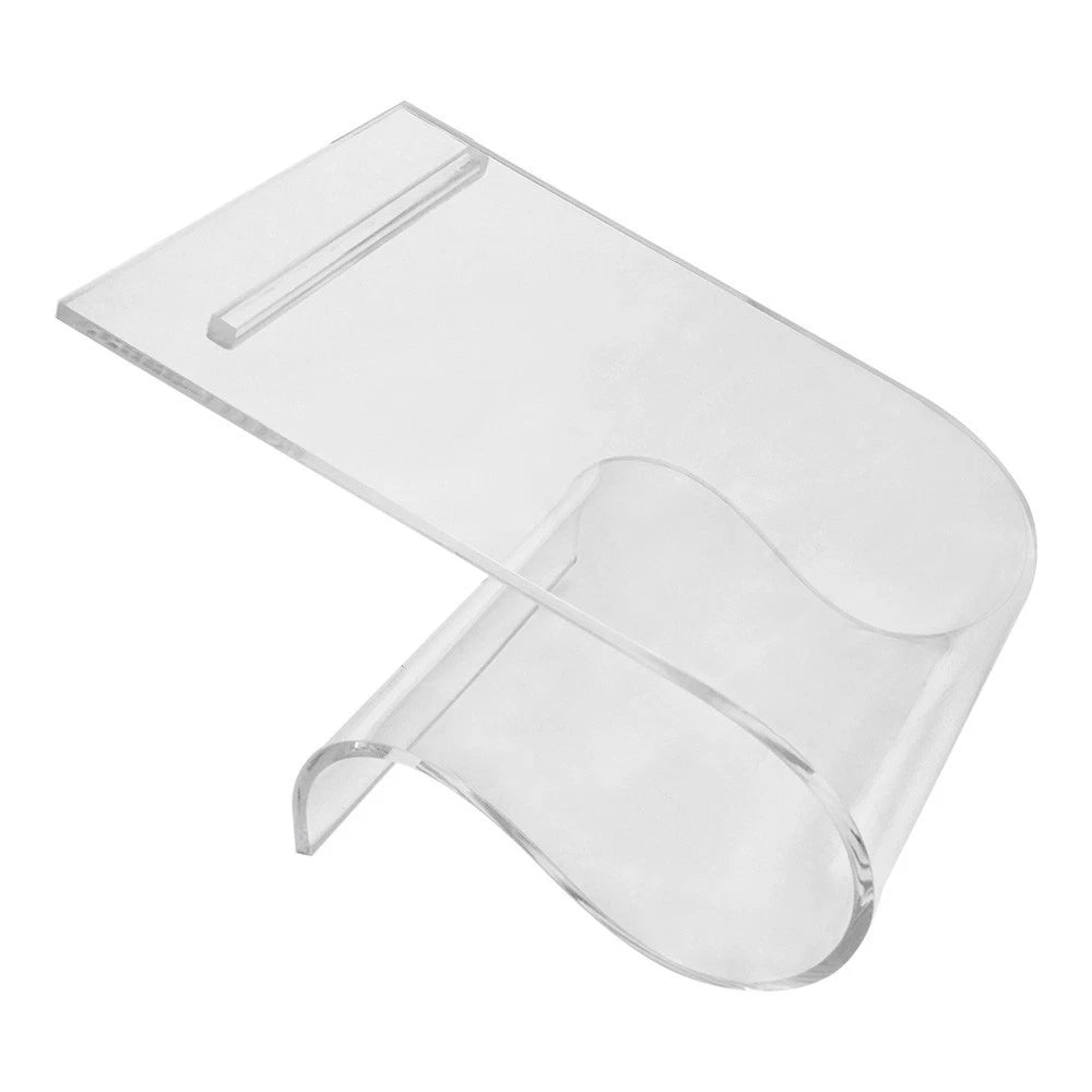 4-1/2 In Height Clear Acrylic Double Shoes Stand Retail Heels Slant