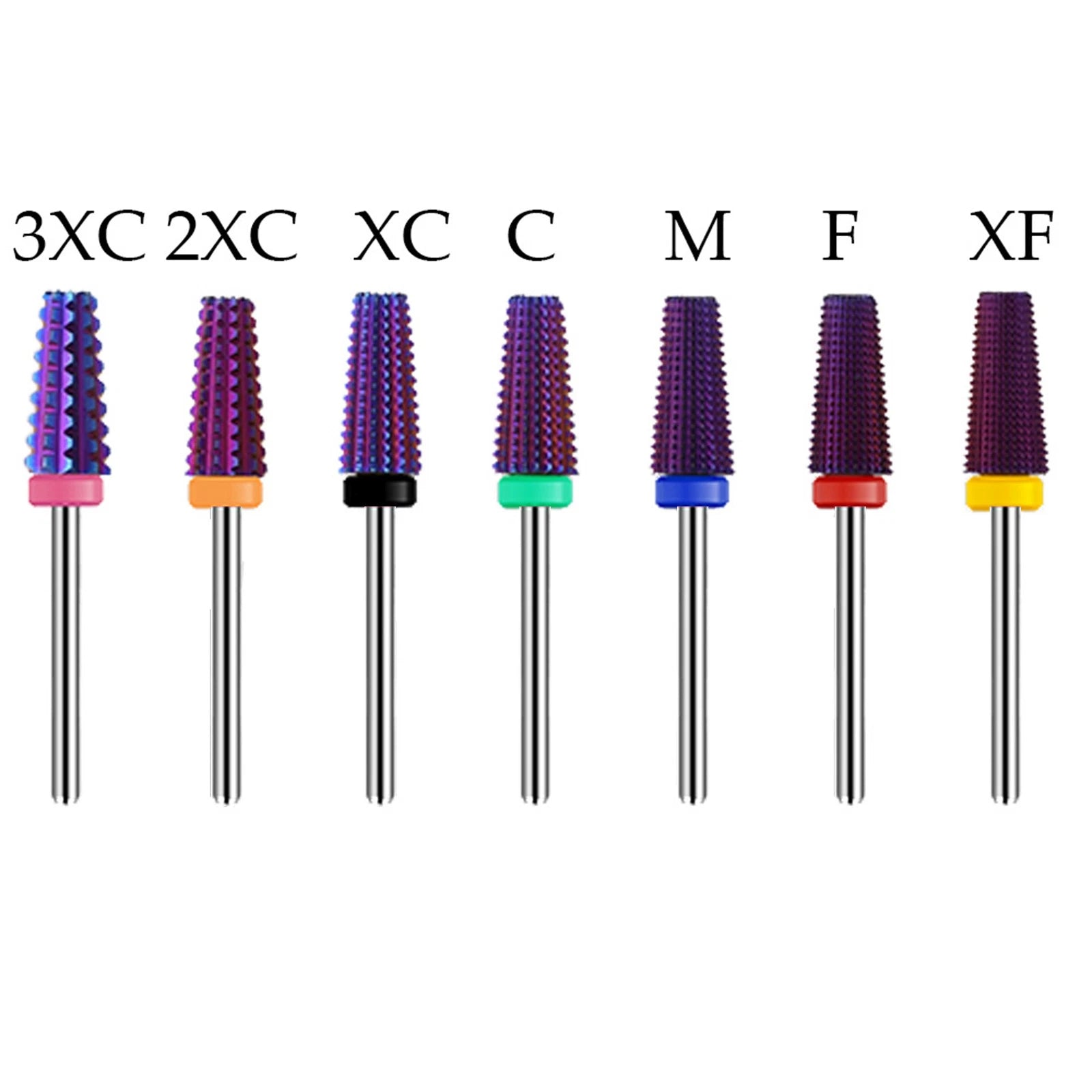 3xc/2xc/xc/c/m<wbr/>/f/xf 3/32" Tungsten Steel Carbide Manicure Nail
