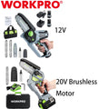 New Workpro Electric Mini Chainsaw One-hand Operated Portable Wood