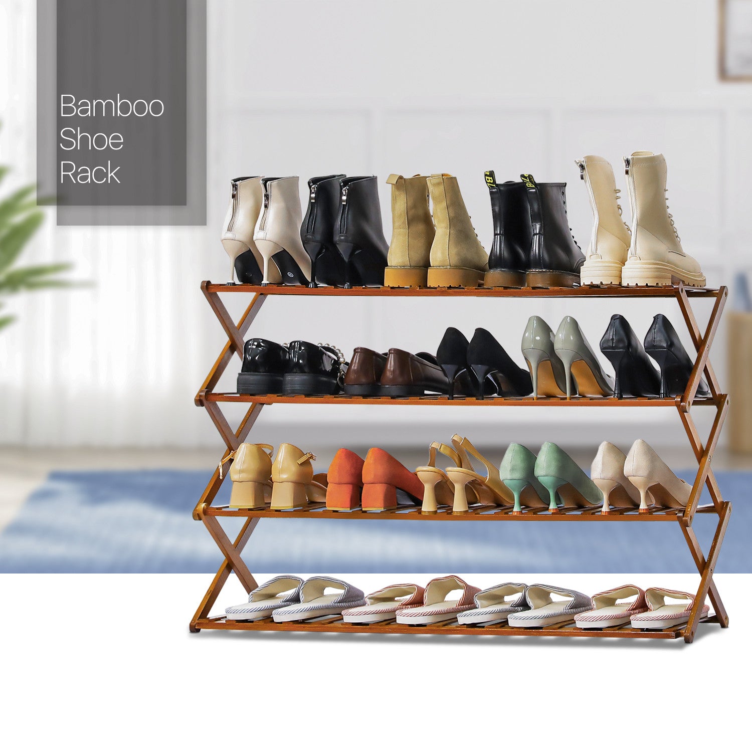 Collapsible Rack Shoe Organizer