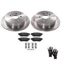 Rear Disc Brake Rotors Ceramic Pads for Toyota Highlander 2014-2019