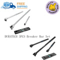 Duratech Breaker Bar Set Black/sliver18<wbr/>0°rotatable Head Premium