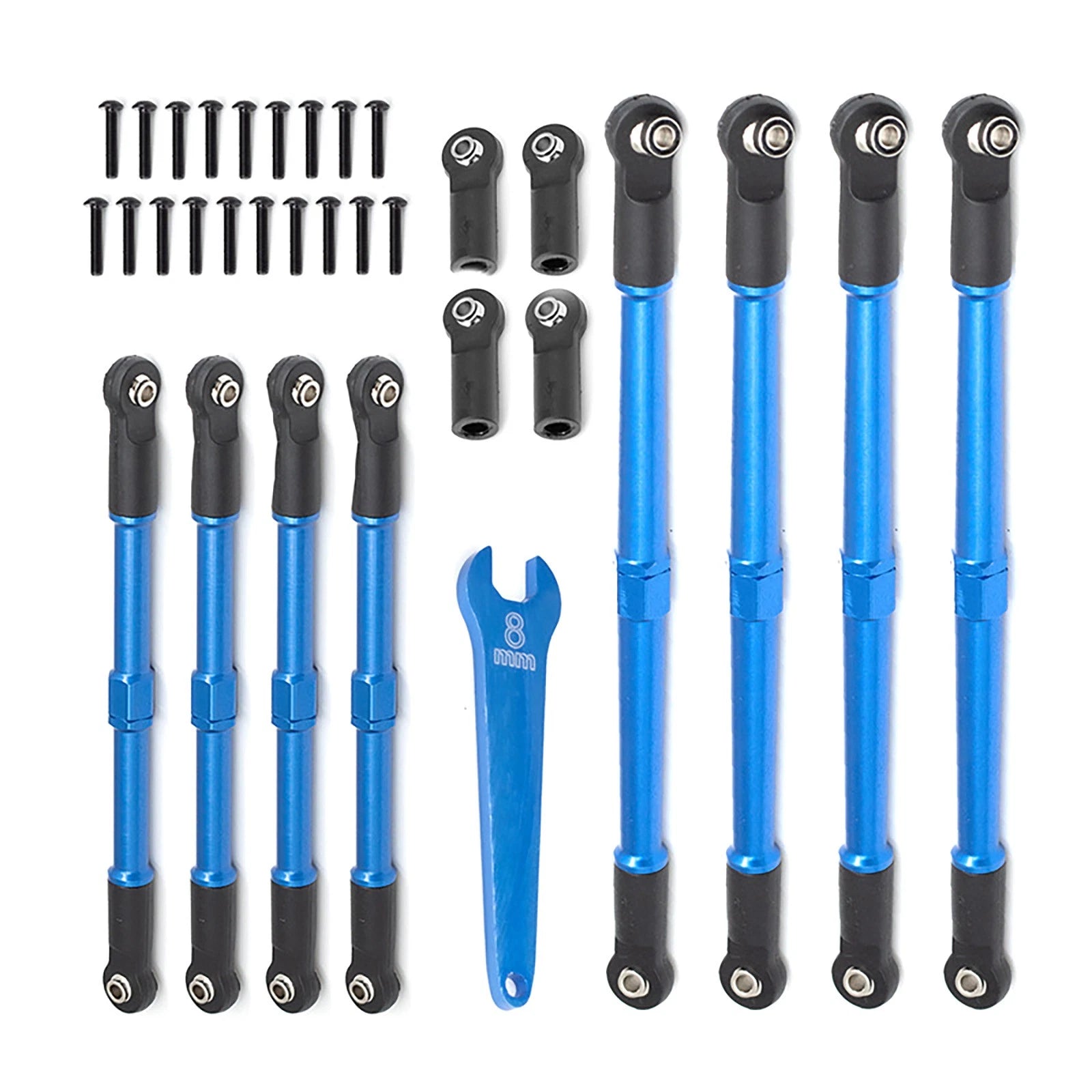 Blue Aluminium Pull Rod Kits For Traxxas 2.0 Summit Rc Car Parts