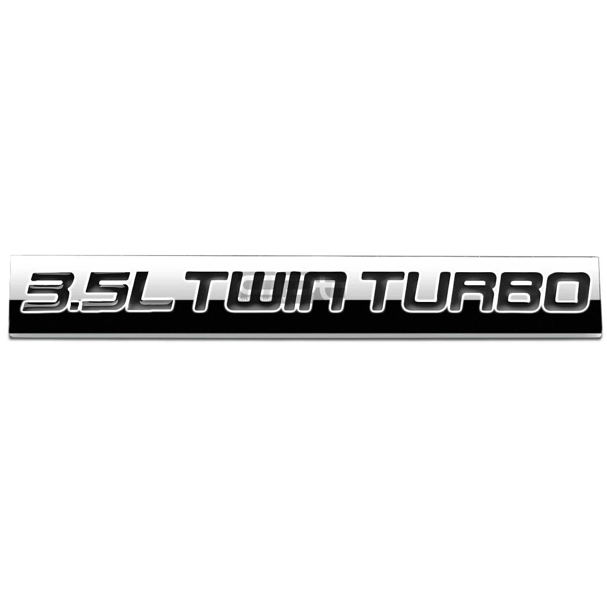 Bumper Sticker Metal Emblem Decal Trim Badge Polish Black 3.5l 3.5 L