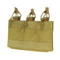 Coyote Hook Loop Open Top Triple 5.56/.223 Mag Pouch Insert, 9.5"w X
