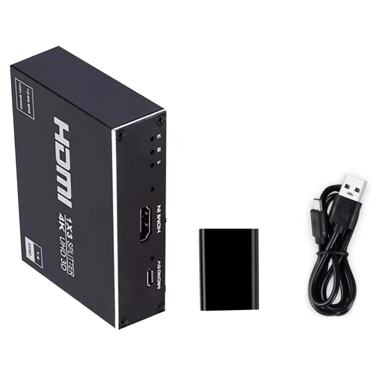 <Wbr/>e Splitter 4k Hdmi Splitter 1 In 3 Out 1x3 Converter 4 Ports