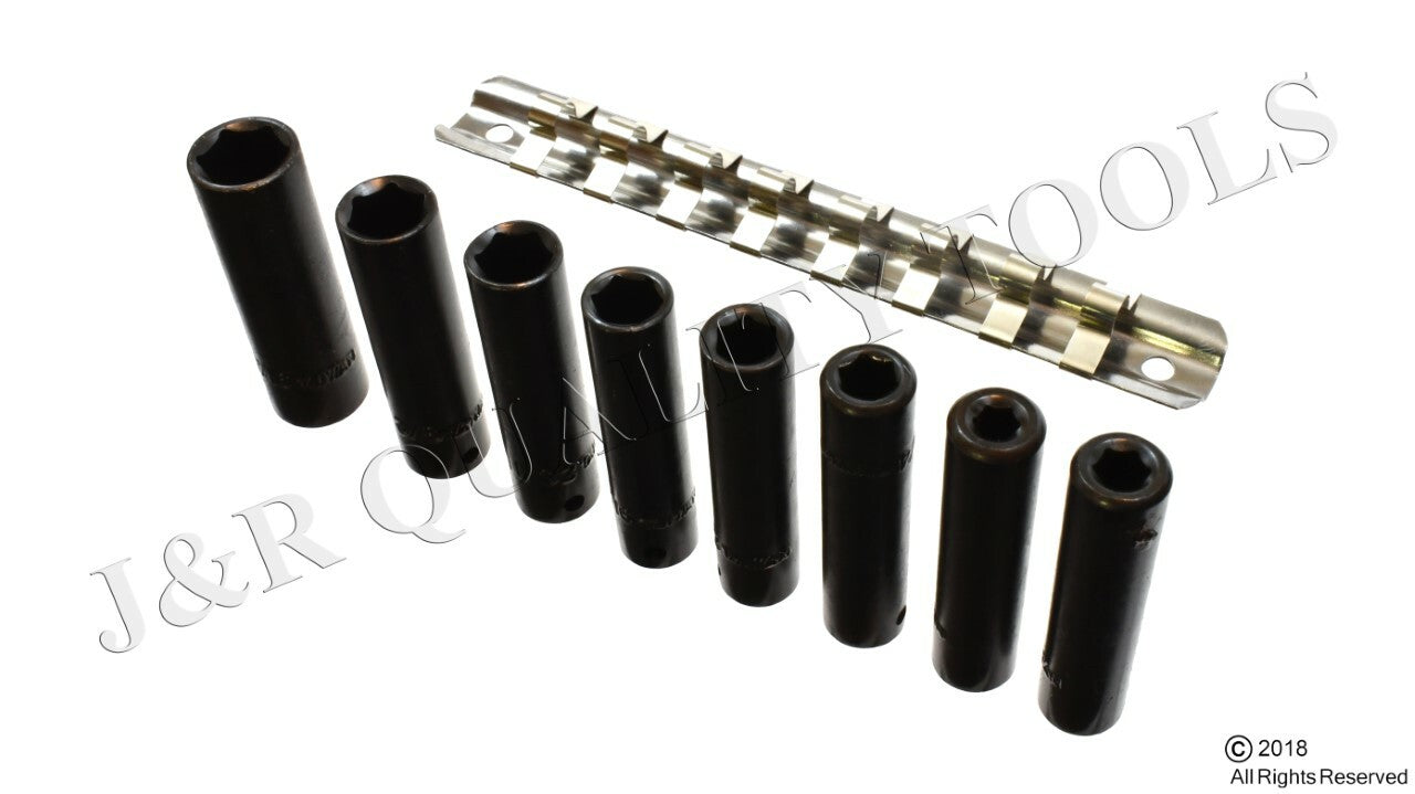 9pc SAE Deep Impact Socket Set