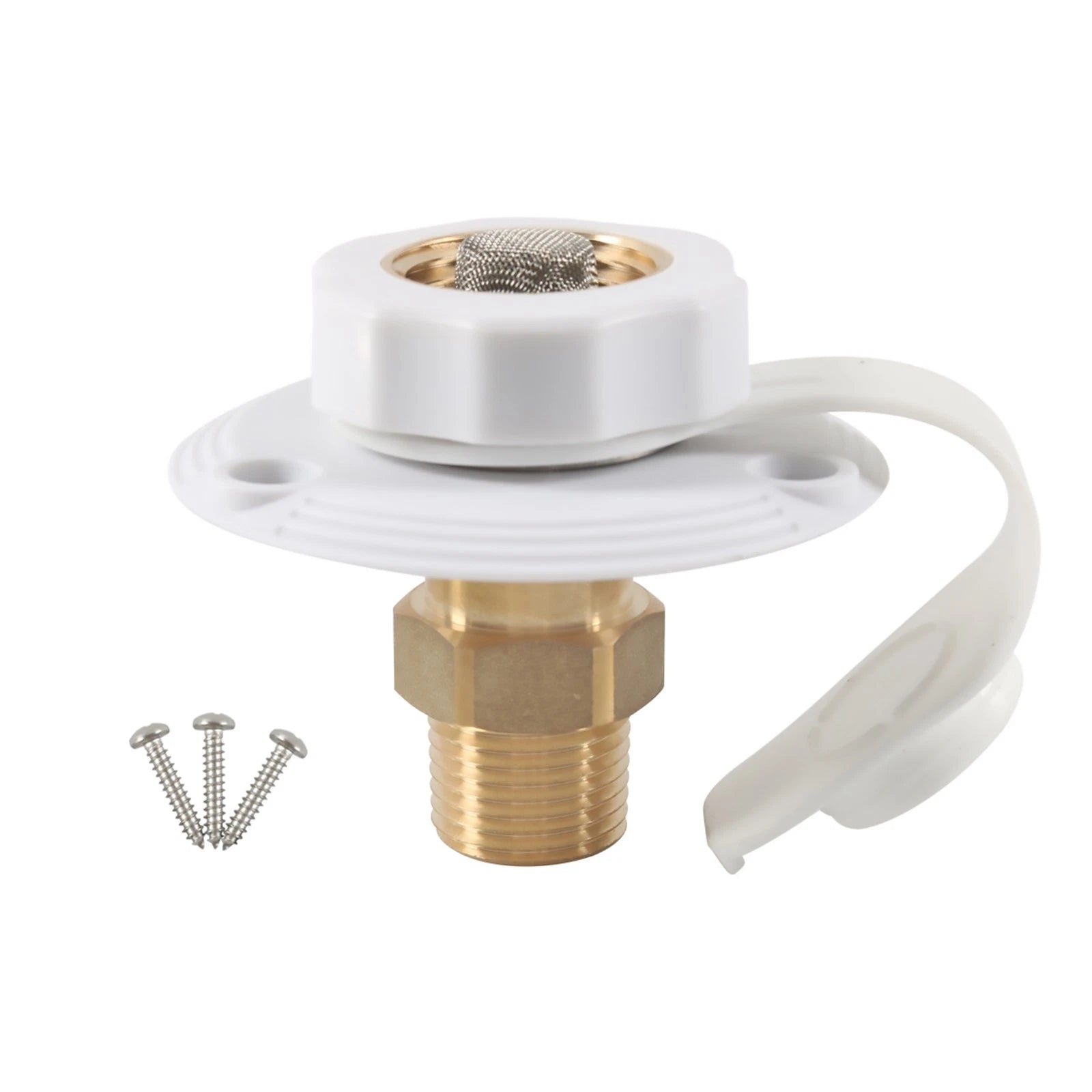 Lead-free Rv City Water Fill Inlet Flange Brass Check Valve For
