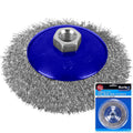BlueSpot Steel Bevel Wire Cup Brush - 115mm by BlueSpot