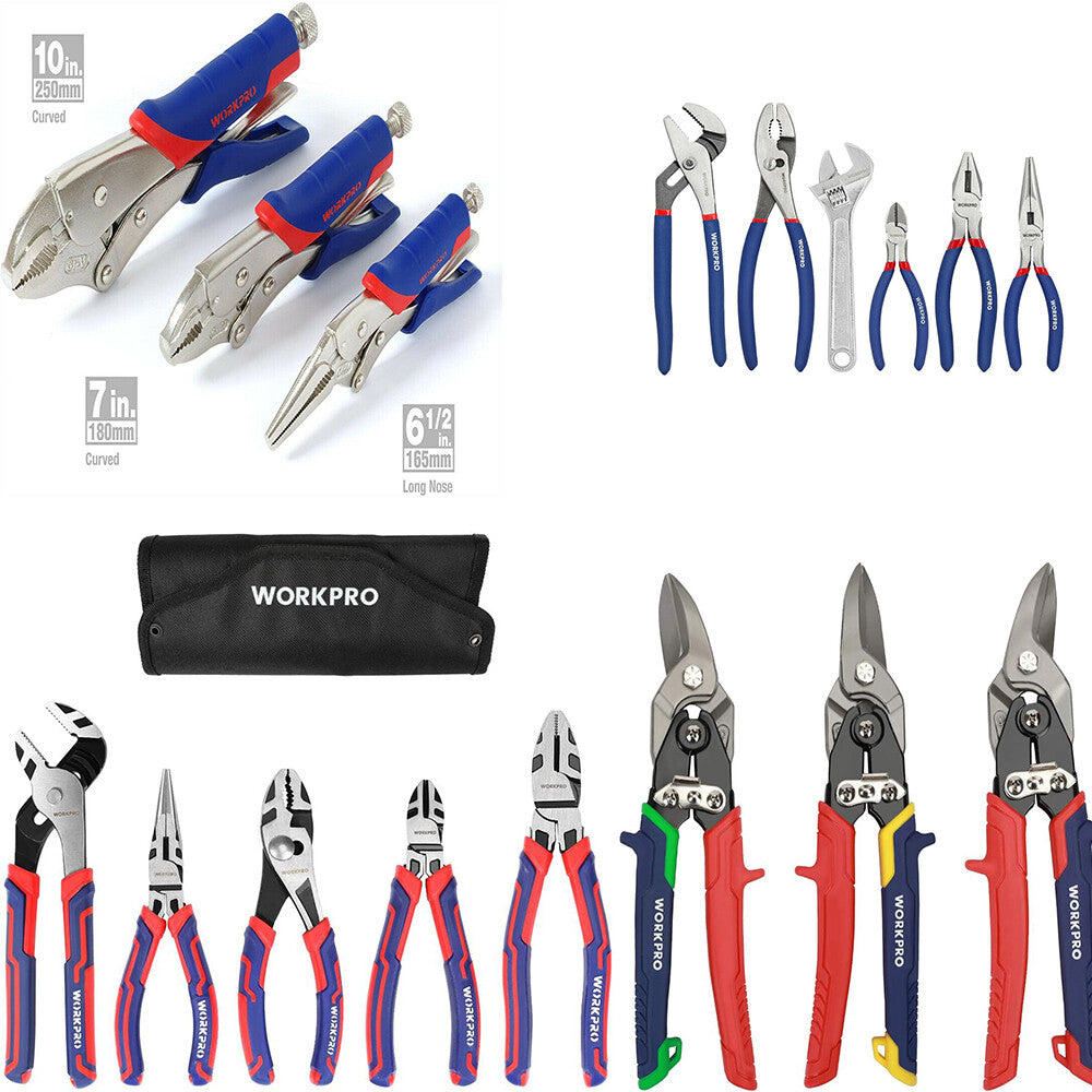 WORKPRO 6-Piece Pliers Set with Locking Pliers by WORKPRO