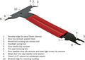 Universal 10-in-1 Panel Trim Removal Tool Car Door Seam Clean Wiper Instal Clip