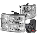For 2007-2014 Chevy Silverado Pair Chrome/clear | Built Supply Co