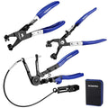WORKPRO 3pc Hose Clamp Plier Set Long Reach 27 Inch