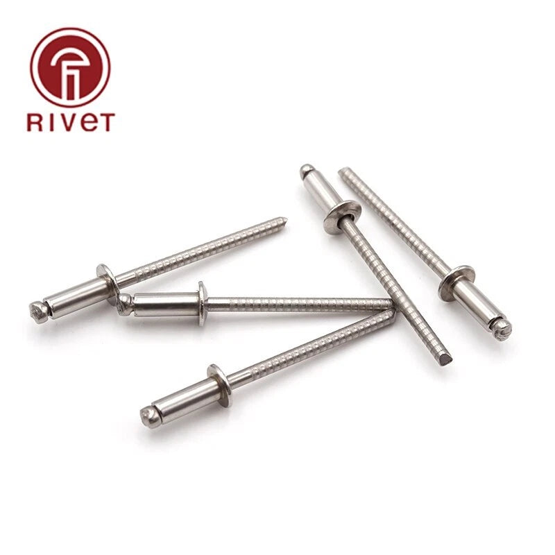 Stainless Steel Pop Rivets Open End Blind Rivet Round Head Rivets For