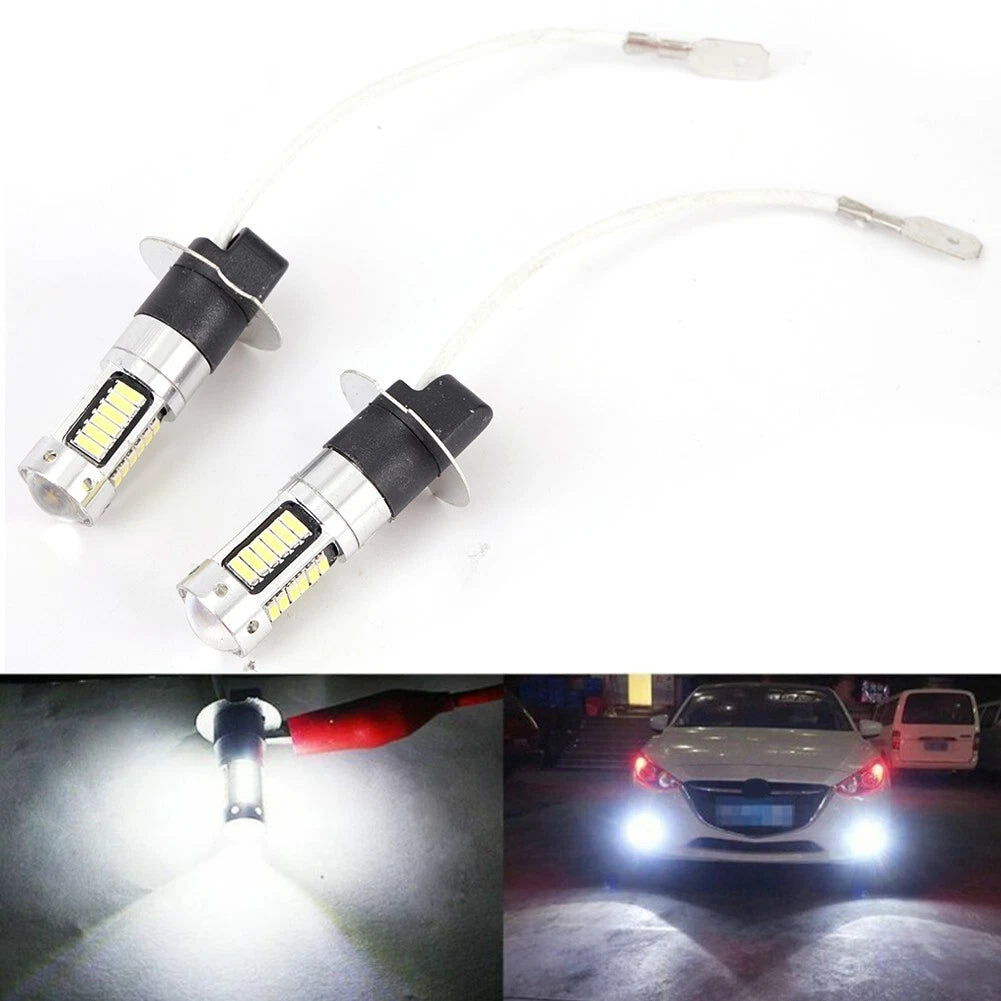 6000k Fog Light White Accessories 1800lm/bulb .H3 Led Conversion Kit