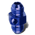 8an An8 Male Union 1/8" Npt Side Port Blue Aluminum | Built Supply Co