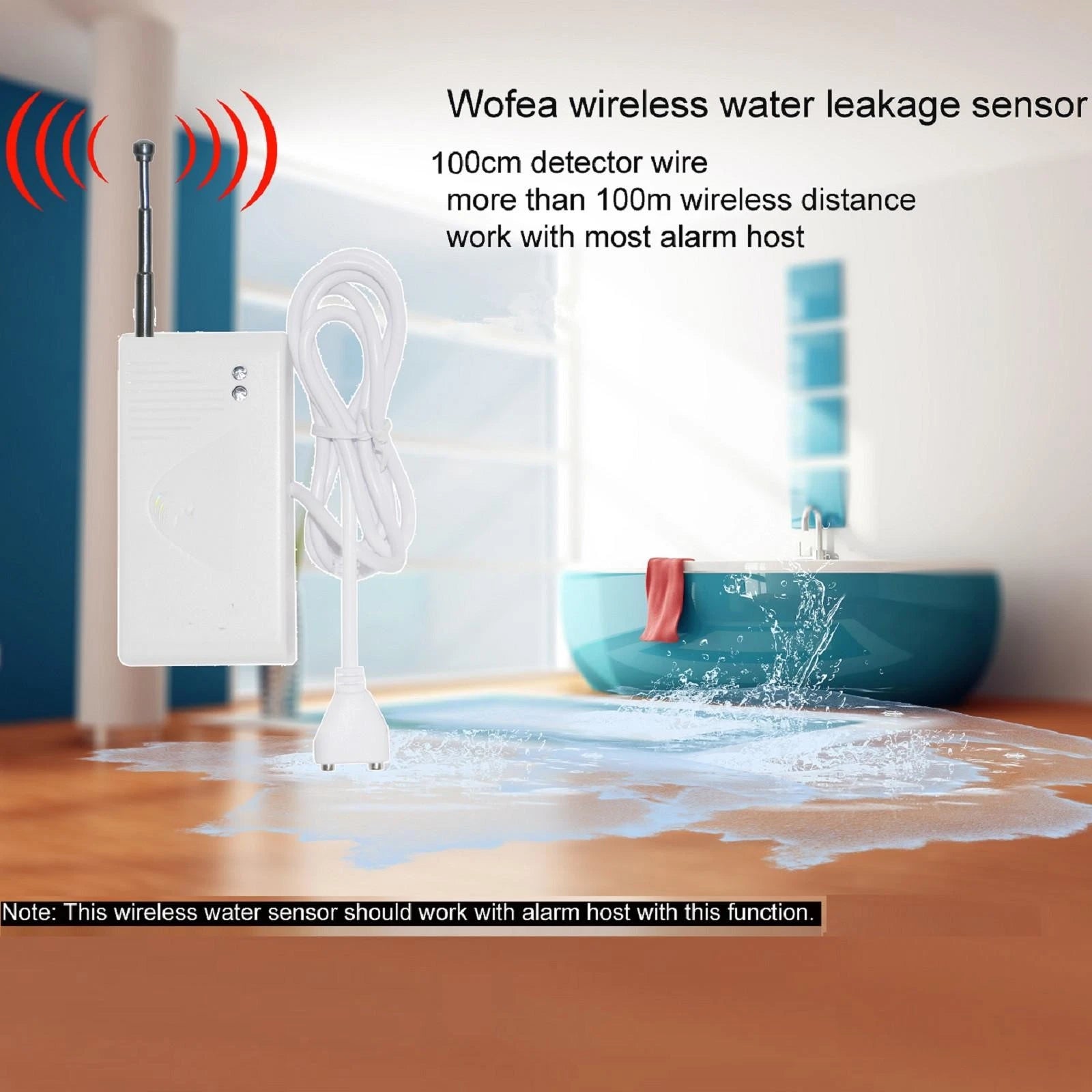 433mhz Wireless Water Leakage Sensor Water Leaks Intrusion Detector