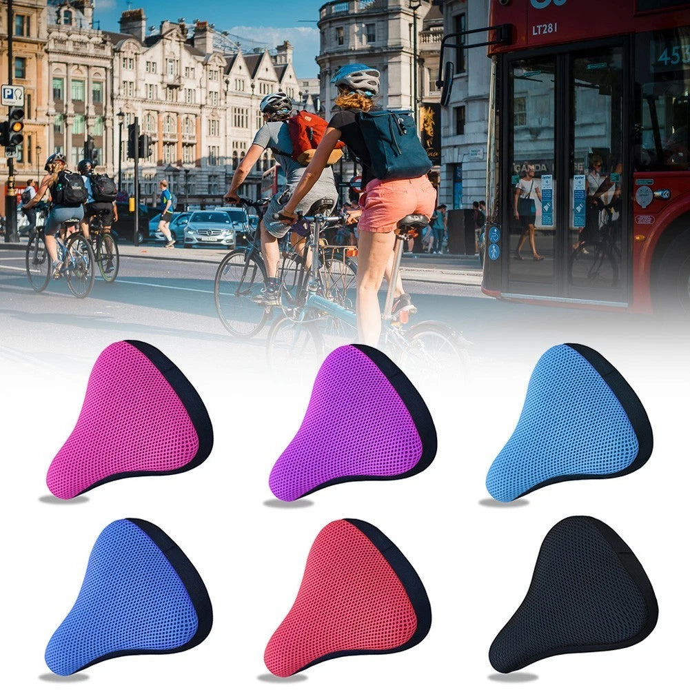 Bike Bicycle Seat Saddle Cover Extra Comfort Big Bum Padding Soft Gel