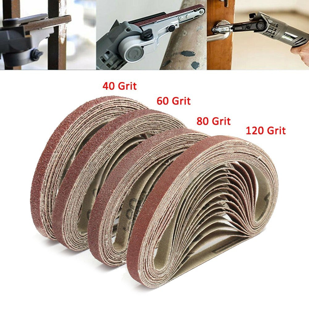 Premium Useful Practical Accessories Sanding Belts File Abrasive PowerOpens in a