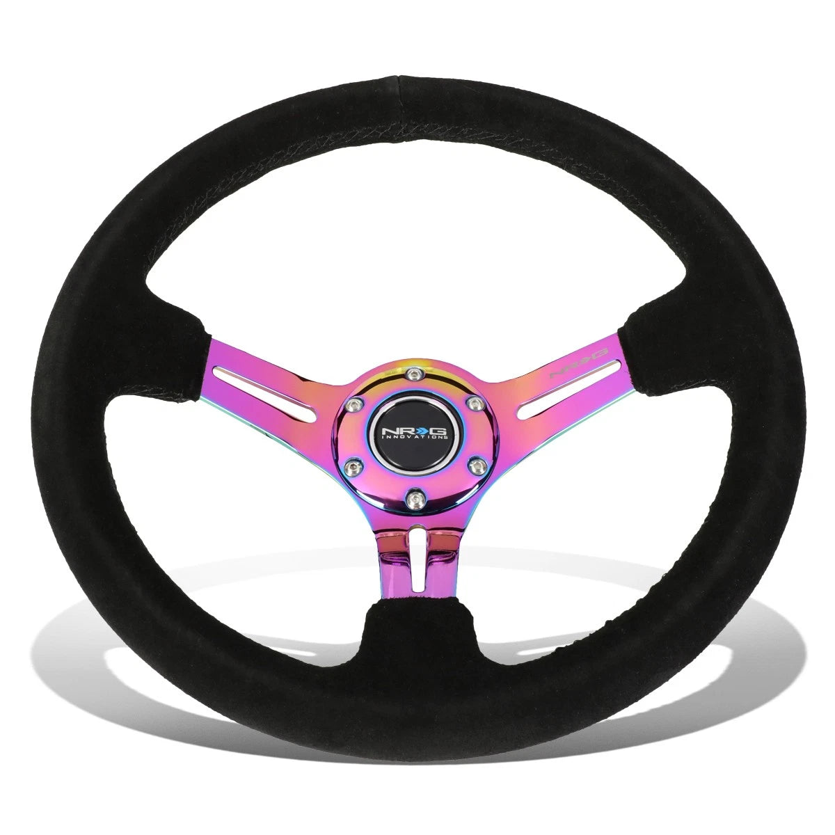 Nrg Reinforced 35cm 3"deep Neo Chrome Spoke Suede | Built Supply Co