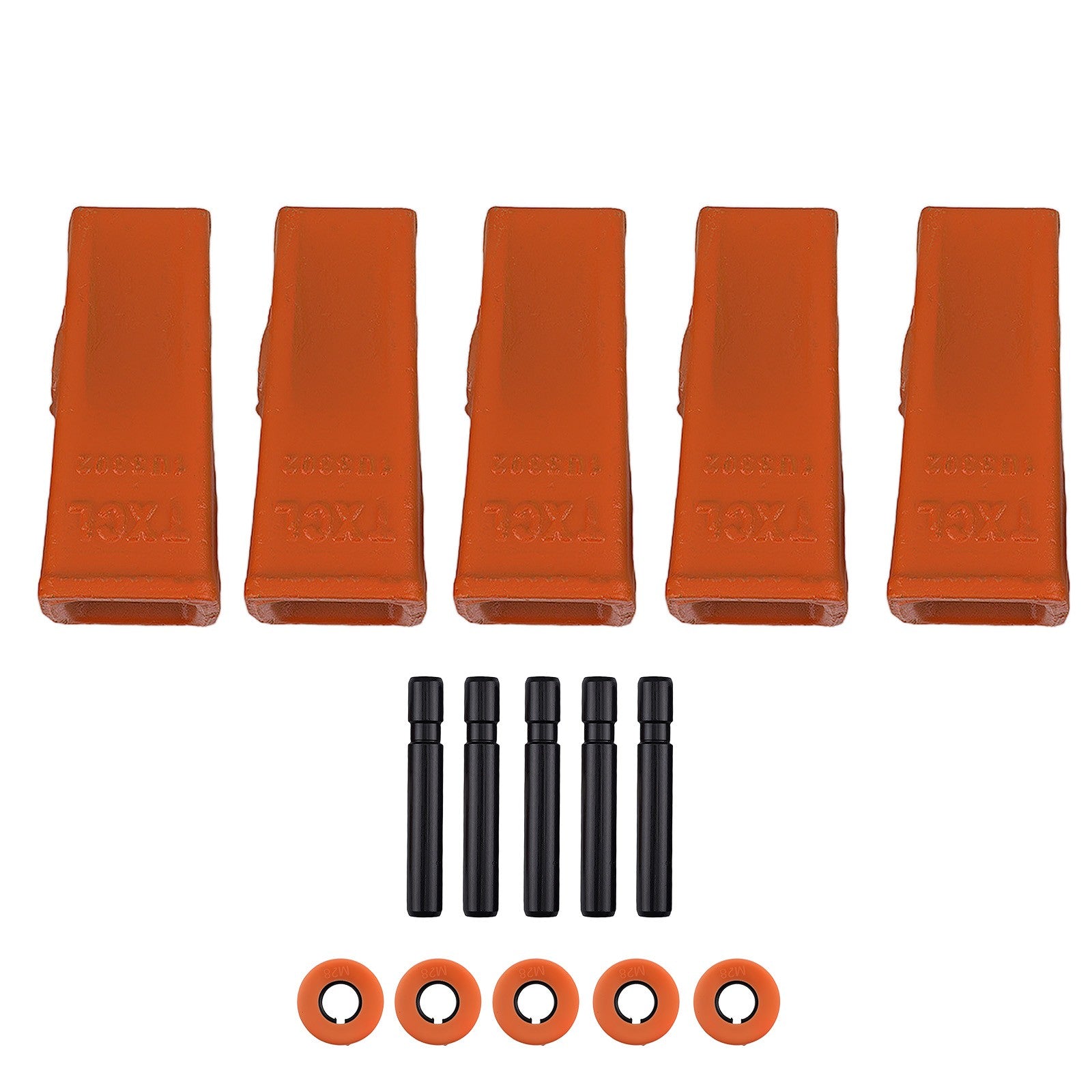 5X Bucket Teeth for CAT J300 Series 1U-3302 9J2308 with Pins &