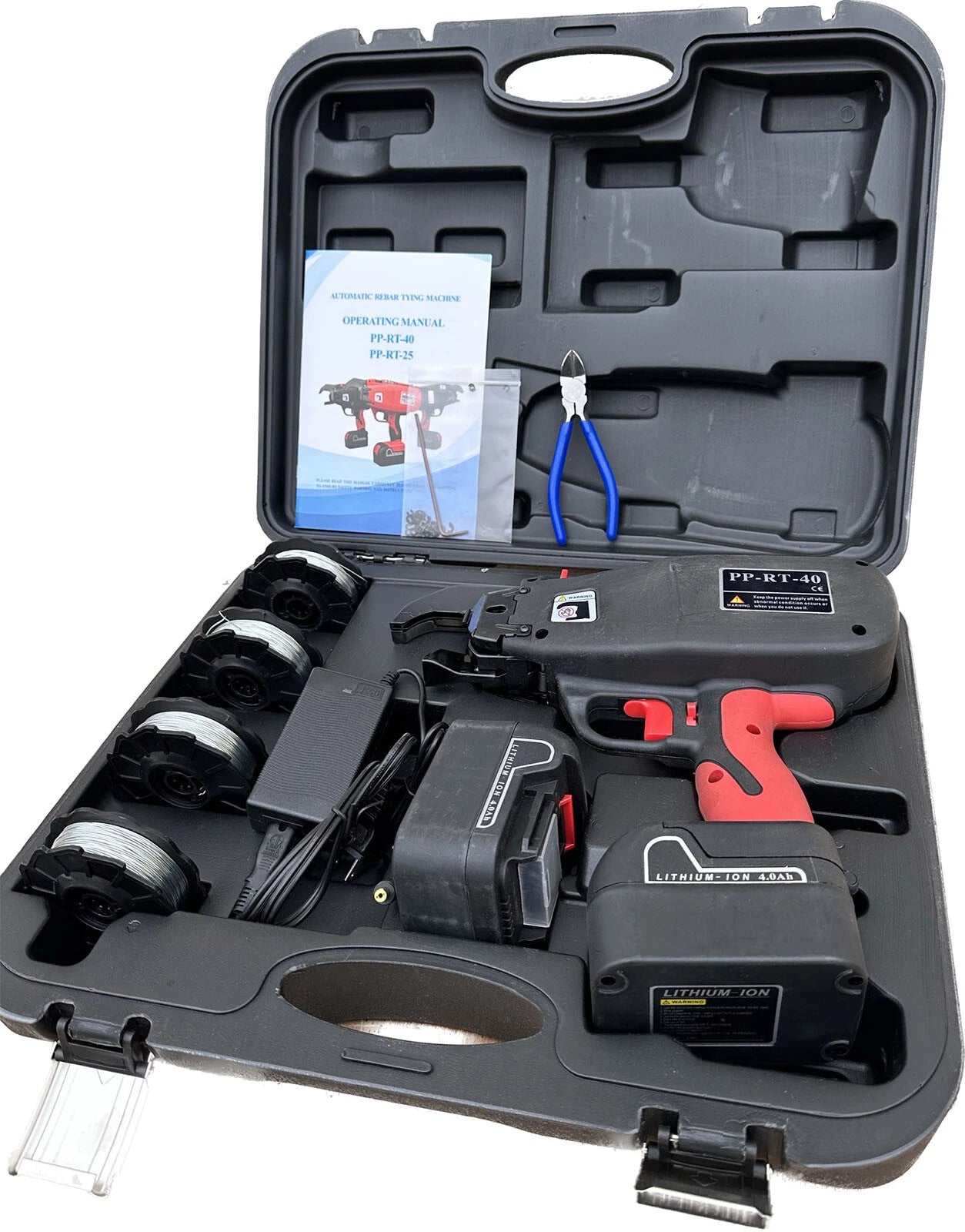 Rt-40 14.4V Automatic Rebar Tier Rebars Wire Tie Gun Steel Tying