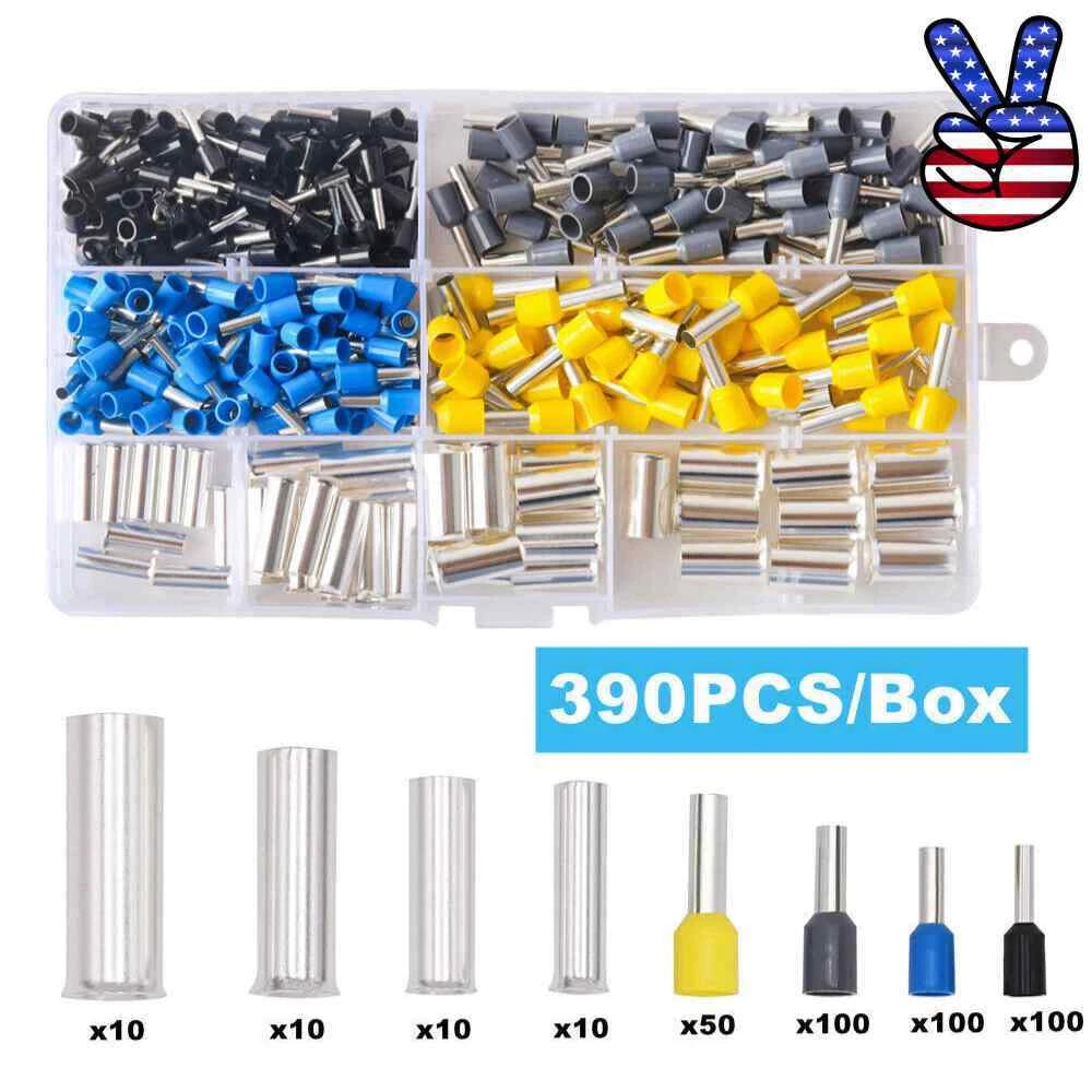 Awg 2 4 6 8 10 12 14 16 Wire Ferrules Kits Crimp Terminals Connectors