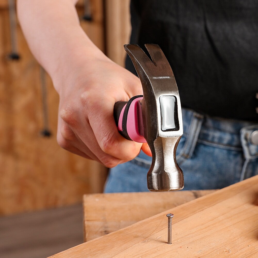 WORKPRO 8 oz Claw Hammer Forged Hardened Steel Head Shock Reduction