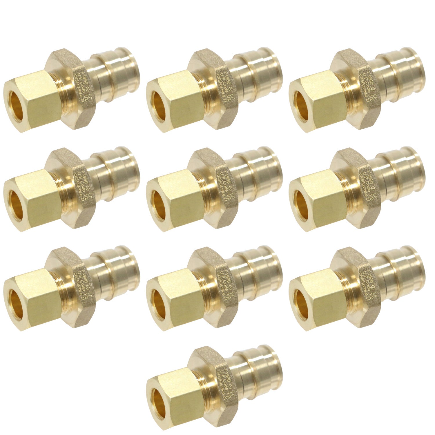 XFITTING 1/2" Pex A x 3/8" OD Straight Adapter