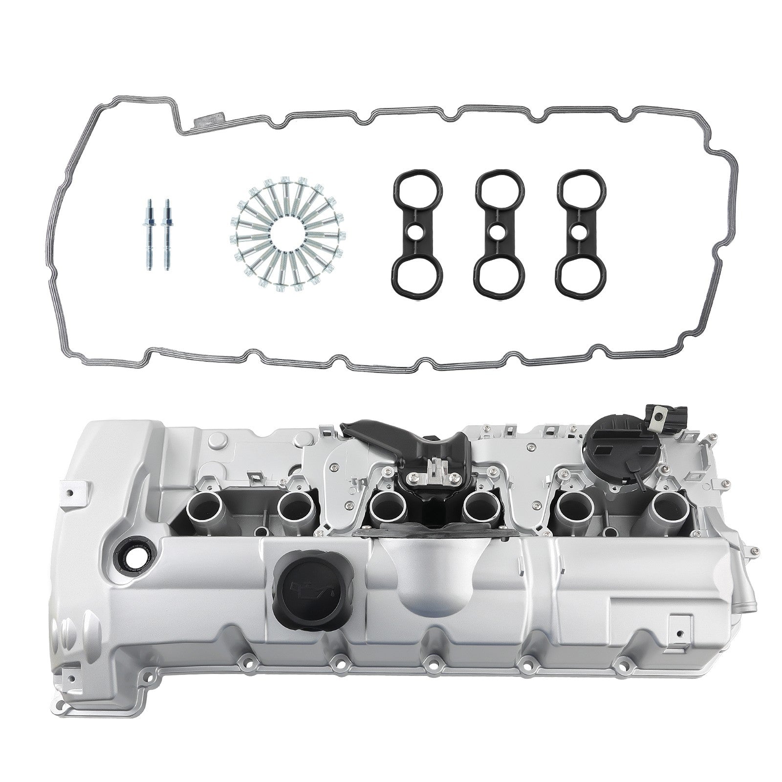 Aluminum Valve Cover & Gaskets Kit for BMW E70 E82 E90 E91 328i 528i