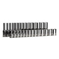 Capri Tools 1/4-Drive Shallow and Deep 6-Point Socket Set Metric 28-Piece by Capri Tools
