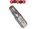 Force S2/crmv Steel 126.. 1/4" (6mm) Shank Star Torx Bit /-Pack T9-t40