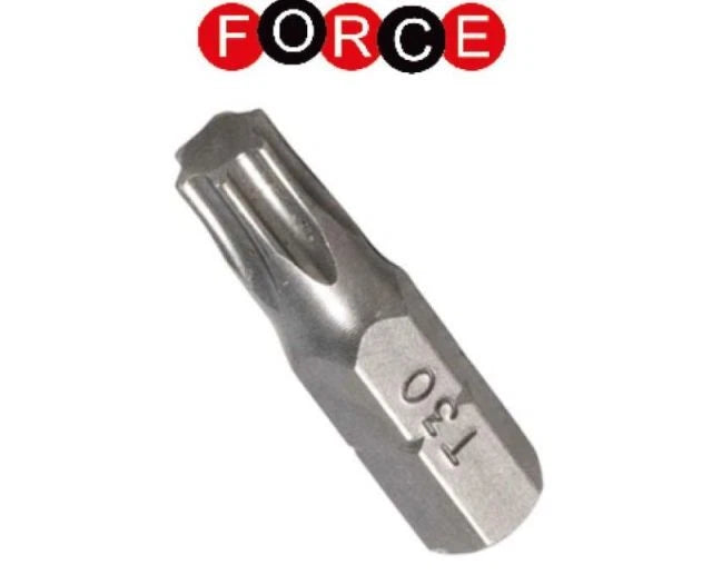 Force S2/crmv Steel 126.. 1/4" (6mm) Shank Star Torx Bit /-Pack T9-t40