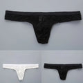 Men Jacquard Lace See Through Thong Underwear Bulge Pouch Gstring