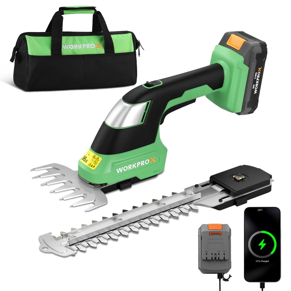 Workprox 20V Cordless Electric Grass Trimmer Hedge Shears/grass