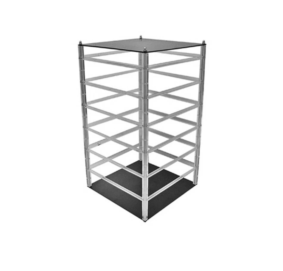 Rotating 360 Earring Card Display 10"w X 10"l X 17"h - Holds 96 2"