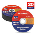 WORKPRO 20pk Cut-Off Wheels 4-1/2 x 7/8-inch by WORKPRO