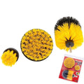 Neilsen 3pc Scrubbing Brush Set Electric Power Drill Cleaning Attachment Brushes by Neilsen