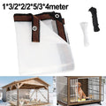 Waterproof Clear Tarpaulin With Reinforced Corners And Eyelets For