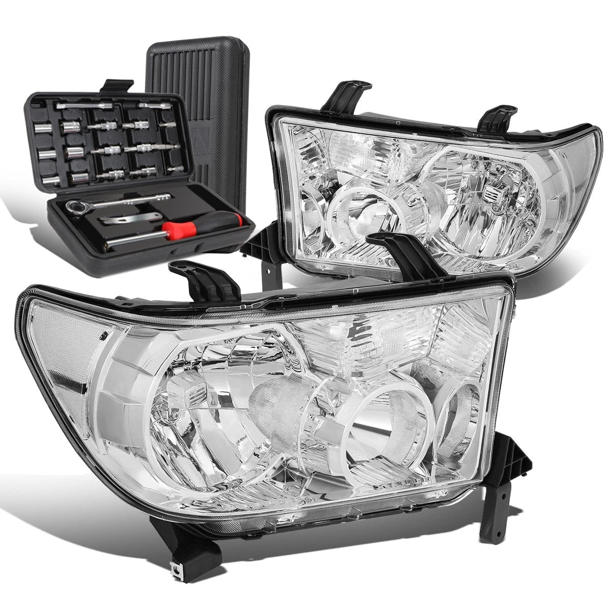 For 2007-2013 Tacoma Sequoia Pair Chrome Clear Side | Built Supply Co