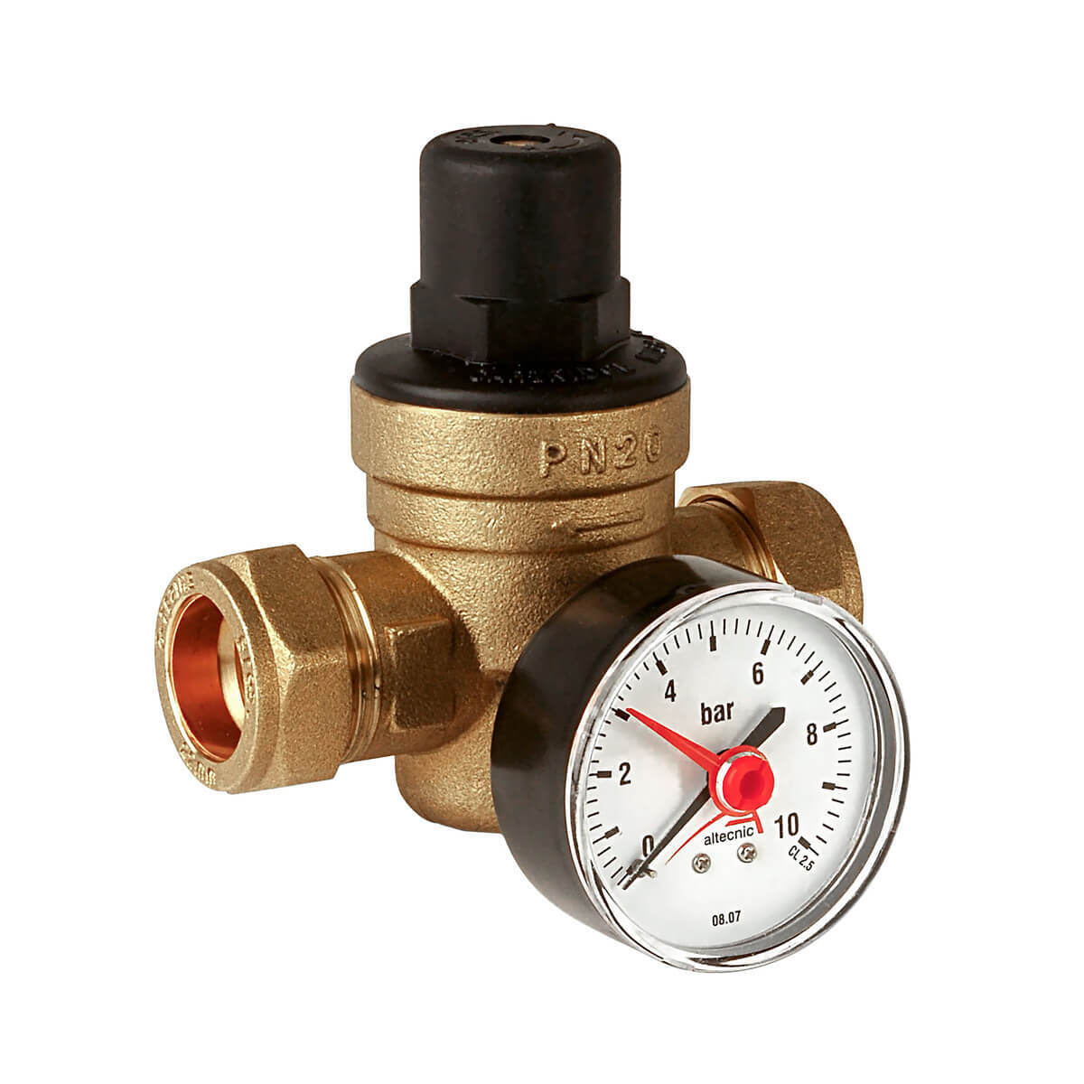 Altecnic Pressure Reducing Valve with Gauge