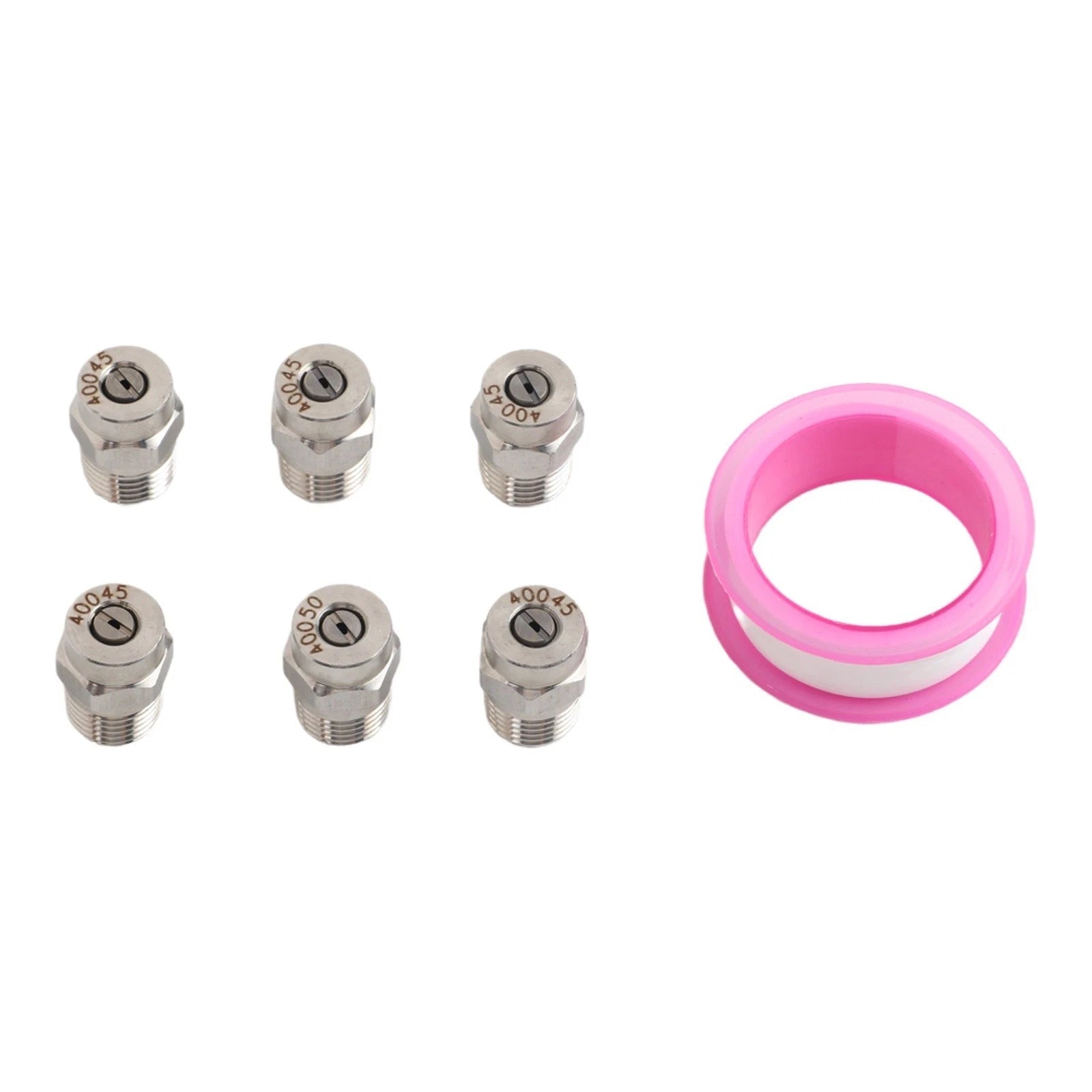 High Pressure Cleaning Nozzle Set Stainless Steel 40 Degree For Washer