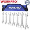 WORKPRO 7PC Wrench Set 5.5 to 23 mm Ultra-Slim Open End Thin Wrenches